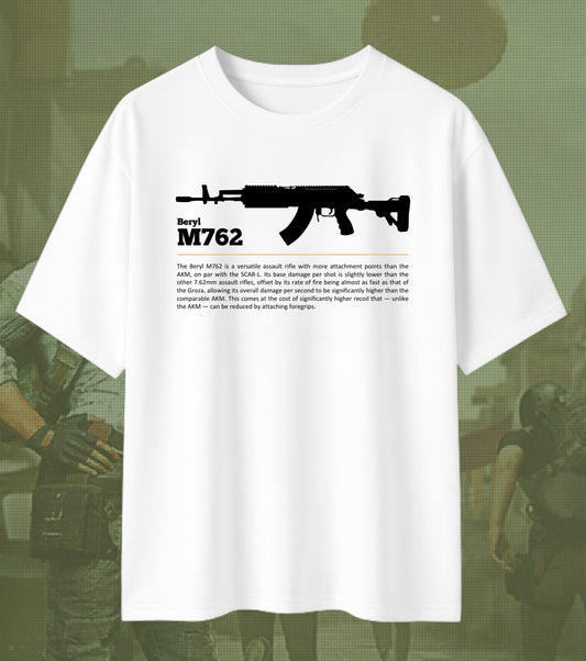 BGMI Beryl M762 Oversized T-Shirt | 240 GSM Heavyweight Gamer Tee