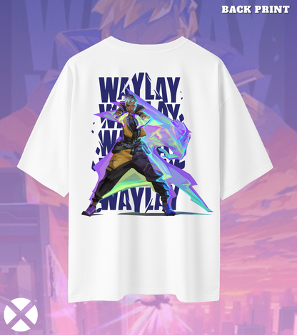 Waylay | Valorant – Phantom Mirage Oversized Tee (240 GSM Heavyweight)