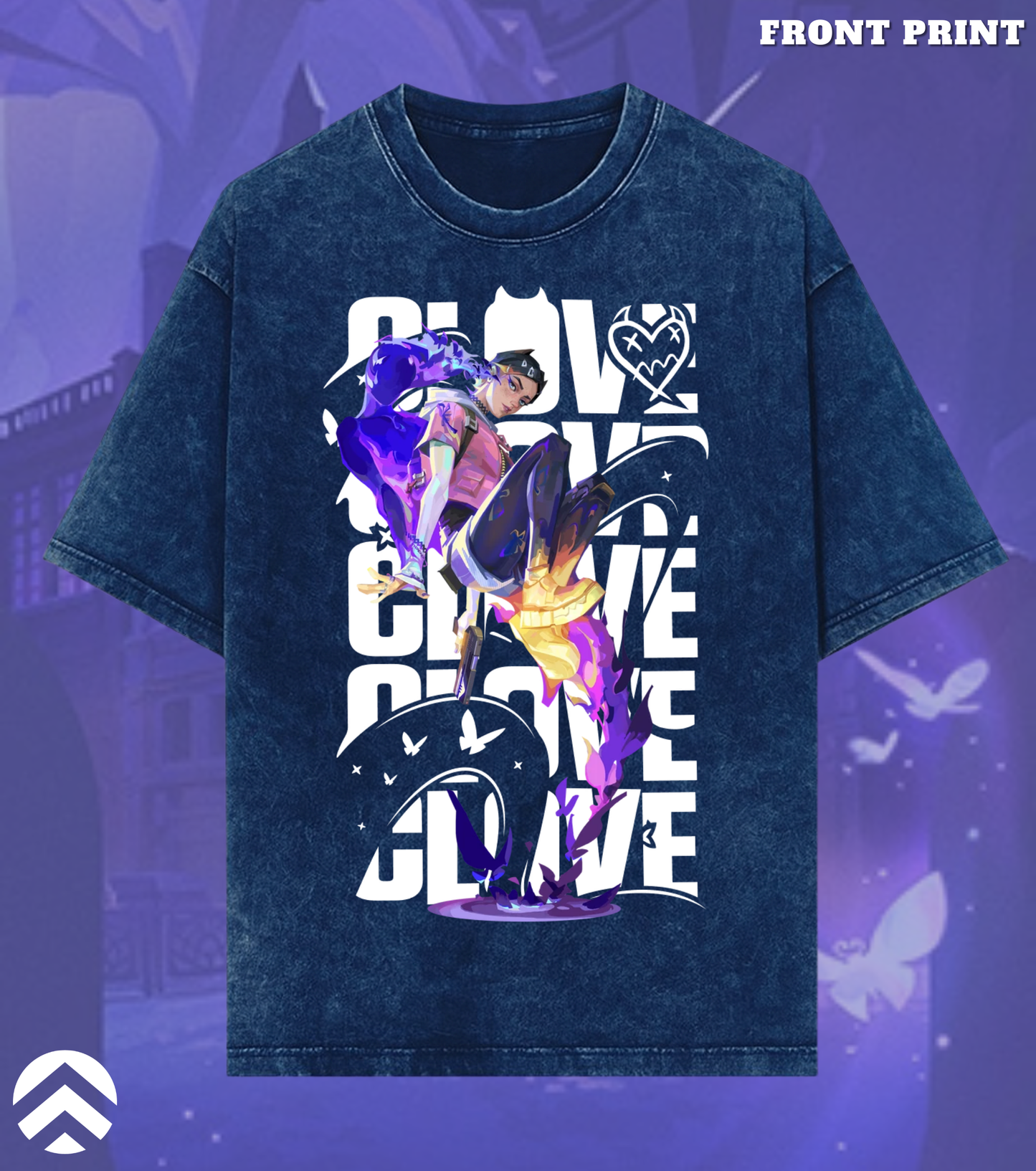 Clove | Immortal Trickster – 240 GSM Premium Acid Wash Oversized Tee