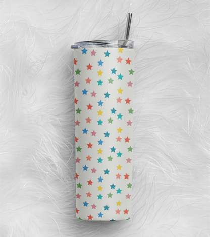 Colorfull Star Stainless Steel Tumbler – 591 ml
