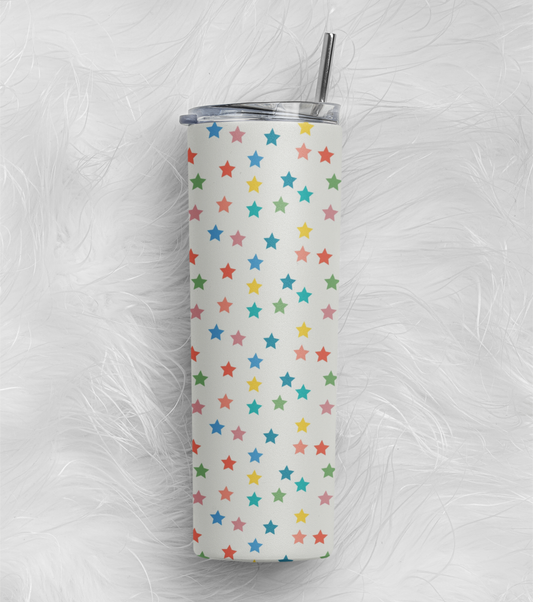 Colorfull Star Stainless Steel Tumbler – 591 ml