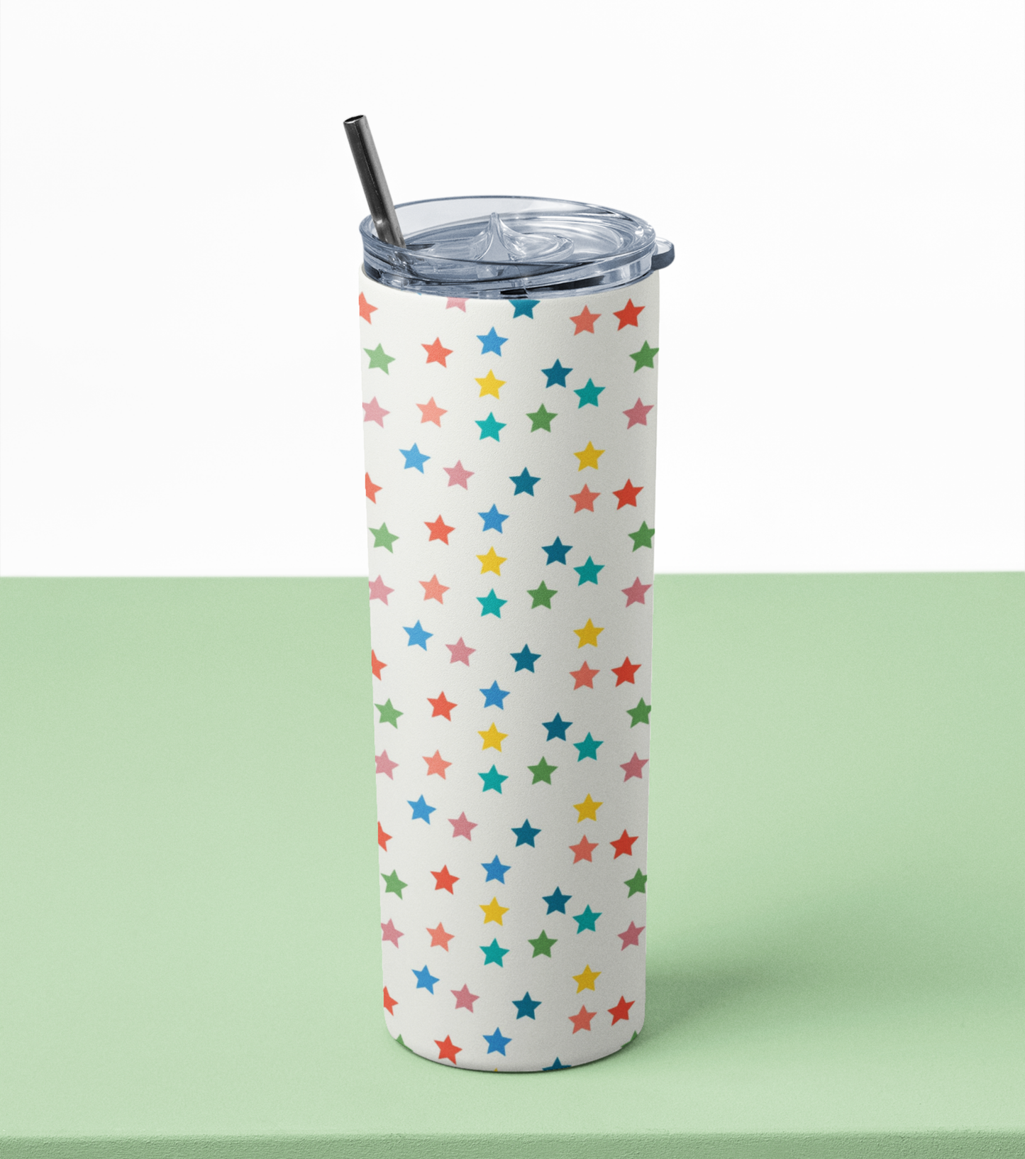 Colorfull Star Stainless Steel Tumbler – 591 ml