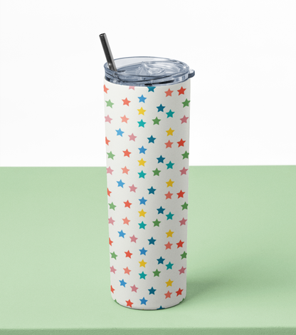 Colorfull Star Stainless Steel Tumbler – 591 ml