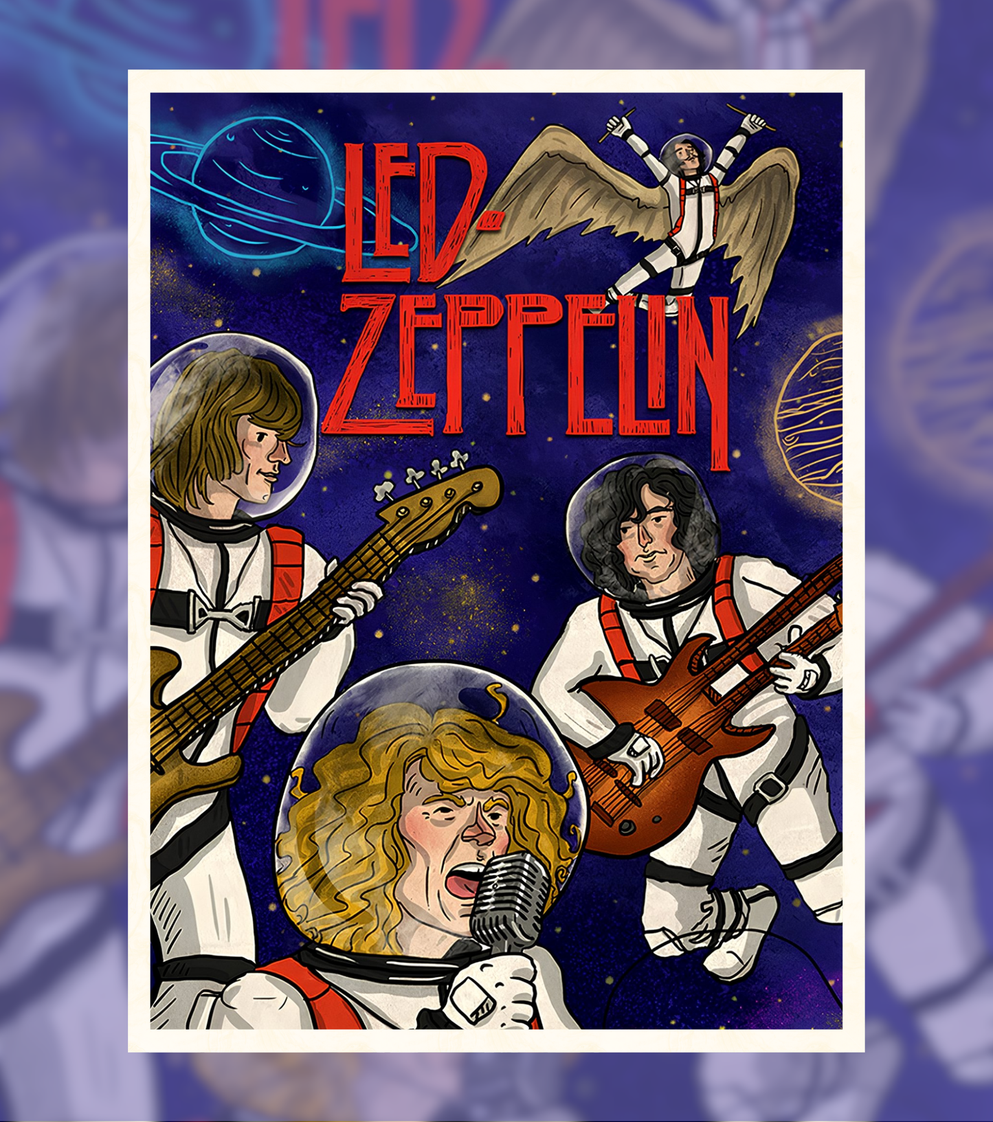 Led Zeppelin Space Jam Poster