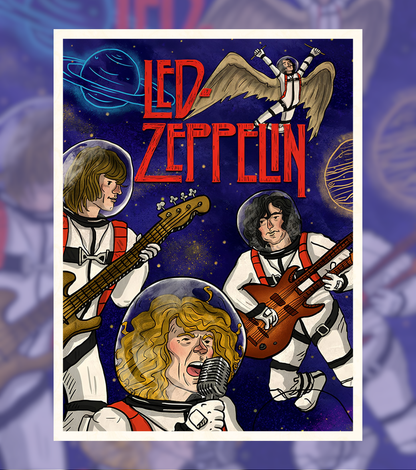 Led Zeppelin Space Jam Poster