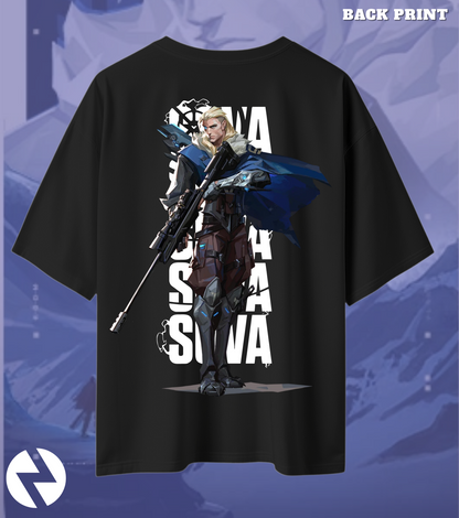 Sova | Valorant – Hunter’s Focus Oversized Tee (240 GSM Heavyweight)
