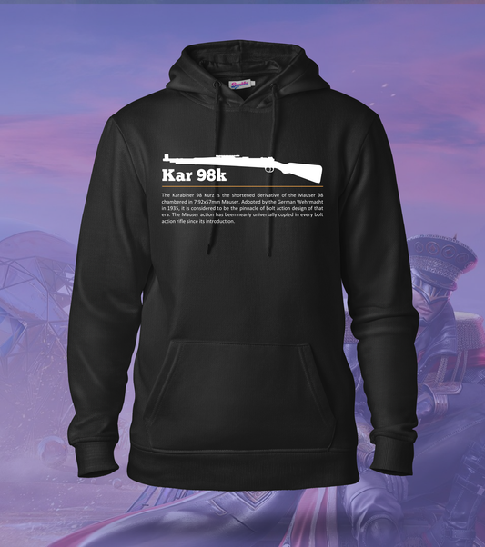 Kar 98k Precision Hoodie – 300 GSM | Vintage Sniper Gear bgmi