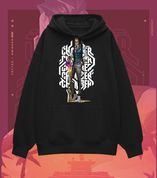 Chamber | Valorant – Deadly Elegance Oversize Hoodie