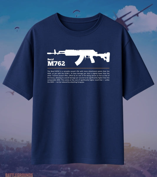 BGMI Beryl M762 Oversized T-Shirt | 240 GSM Heavyweight Gamer Tee