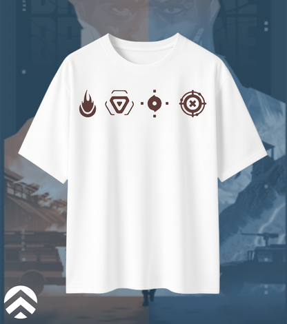 Valorant Brimstone Oversized T-Shirt – Commanding Fire Print (240 GSM)