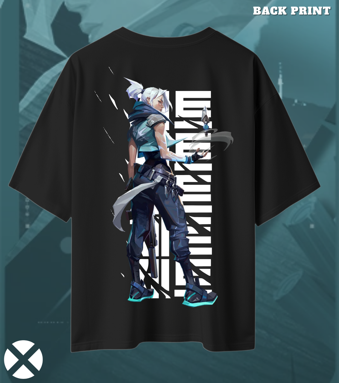 Jett | Valorant – Stormchaser Oversized Tee (240 GSM Heavyweight)