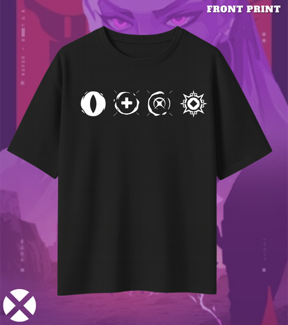 Reyna | Valorant – Empress of Shadows Oversized Tee (240 GSM Heavyweight)