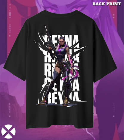 Reyna | Valorant – Empress of Shadows Oversized Tee (240 GSM Heavyweight)