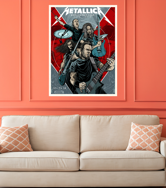 Metallica WorldWired Tour Poster