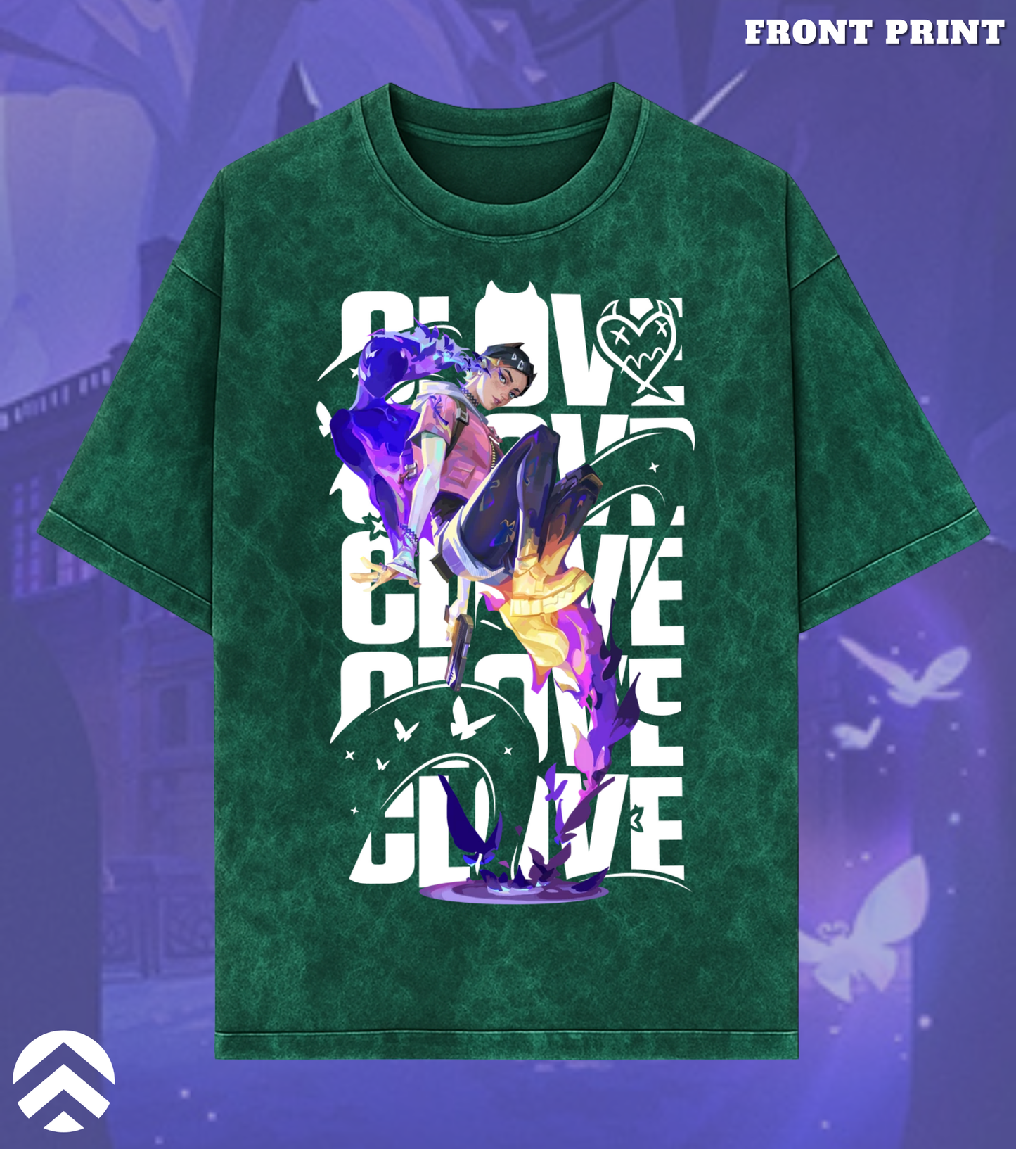 Clove | Immortal Trickster – 240 GSM Premium Acid Wash Oversized Tee