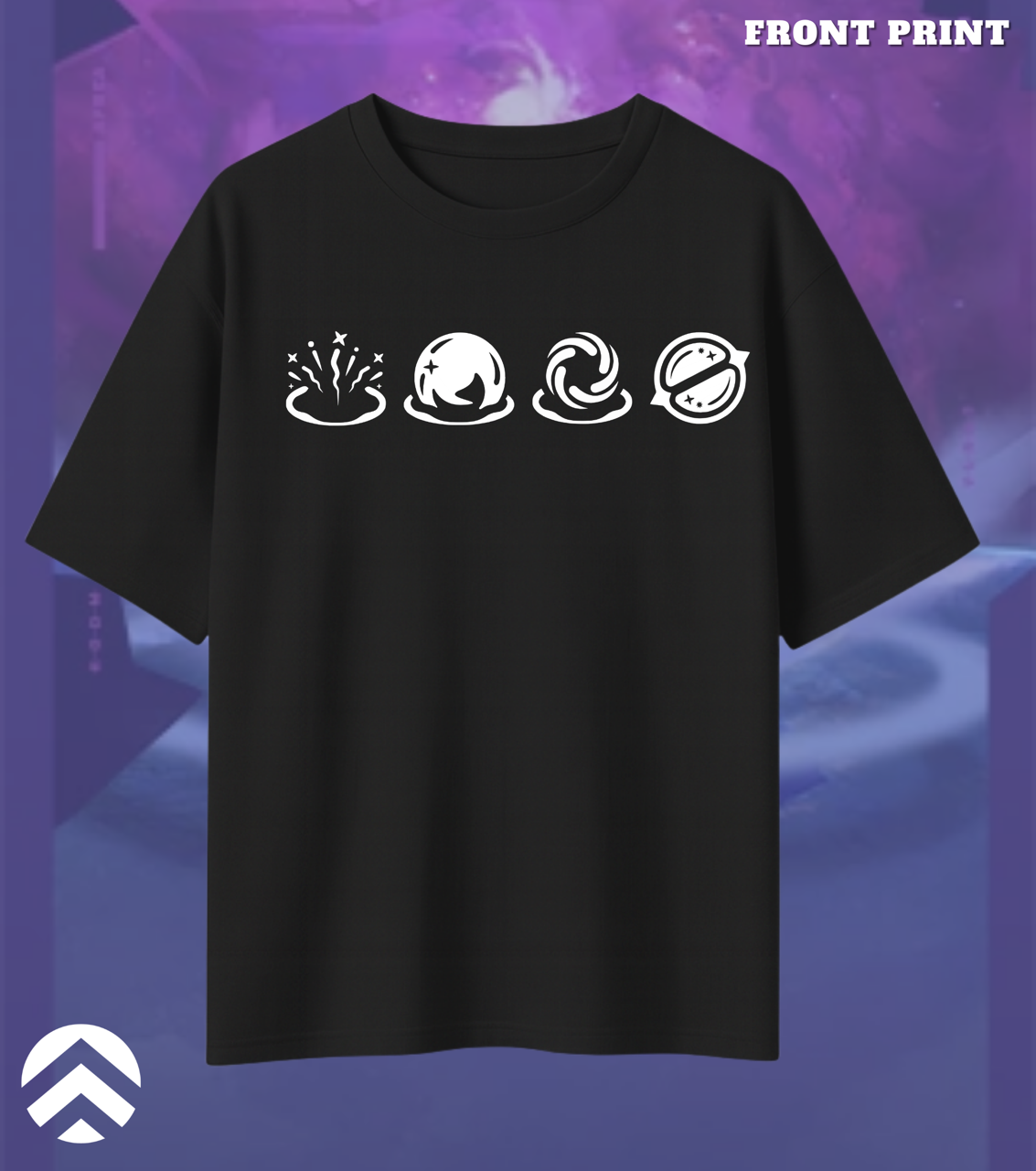 Astra | Valorant – Cosmic Vision Oversized Tee (240 GSM Heavyweight)