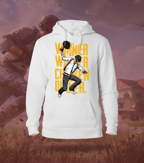 Winner Winner Chicken Dinner – Classic Victory Hoodie | 300 GSM Brushed Fleece