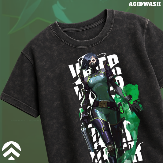 Viper | Valorant – Toxic Precision Acid Wash Tee