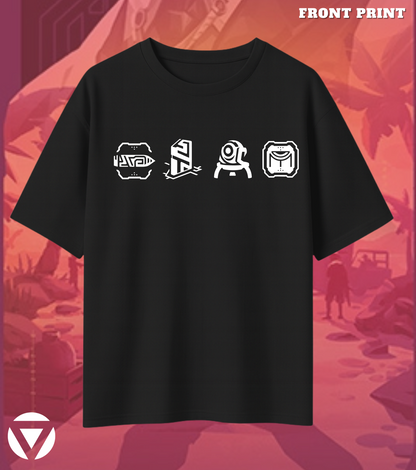 Chamber | Valorant – Deadly Elegance Oversized Tee (240 GSM Heavyweight)