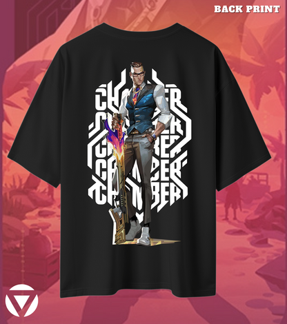 Chamber | Valorant – Deadly Elegance Oversized Tee (240 GSM Heavyweight)