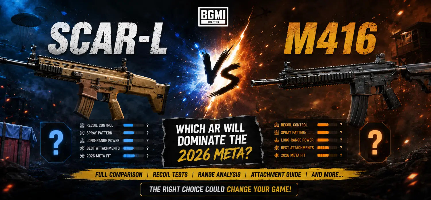 SCAR-L vs M416 in BGMI: Which Assault Rifle Is Better in 2026?