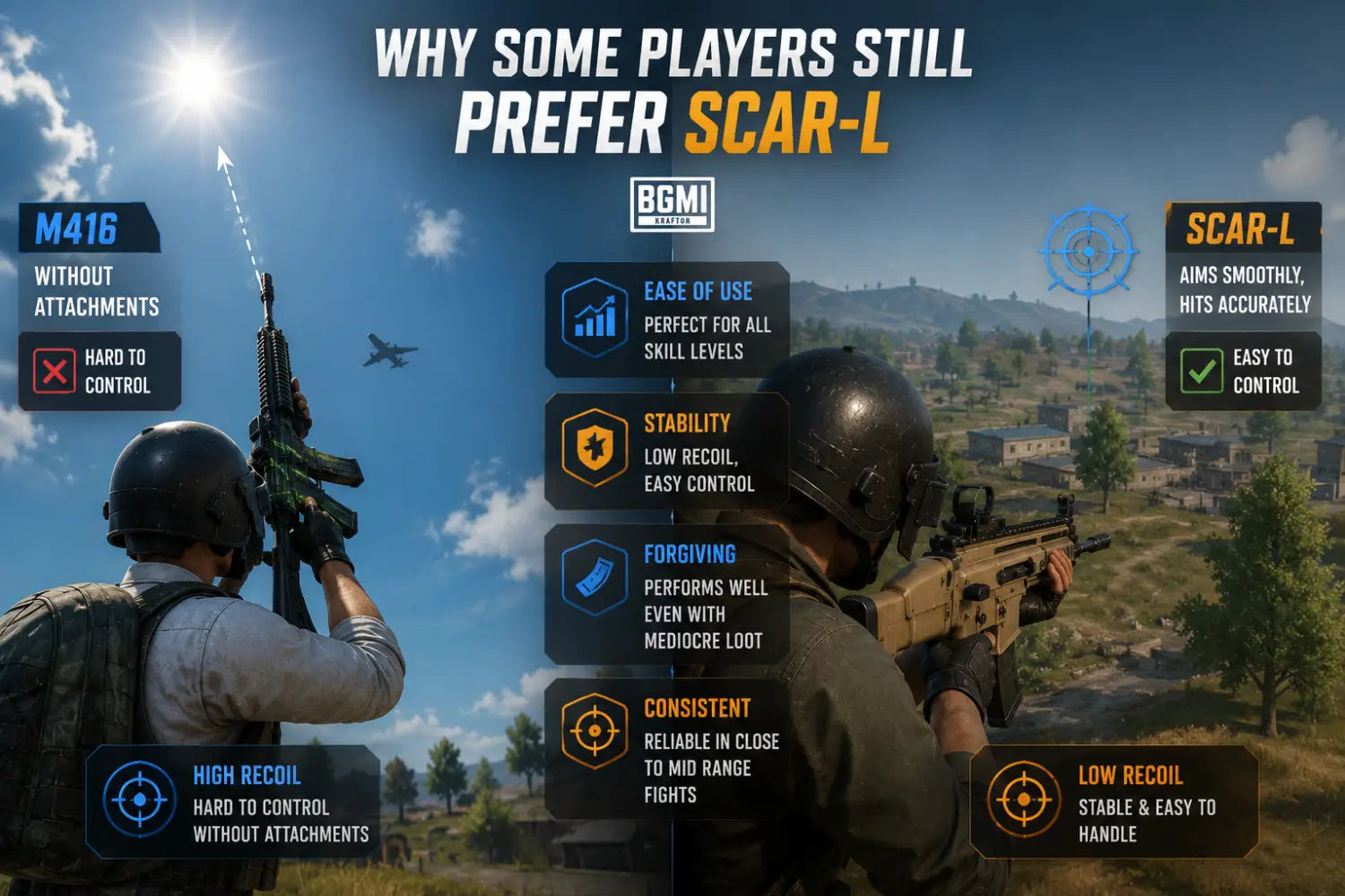 SCAR-L vs M416 in BGMI: Which Assault Rifle Is Better in 2026?