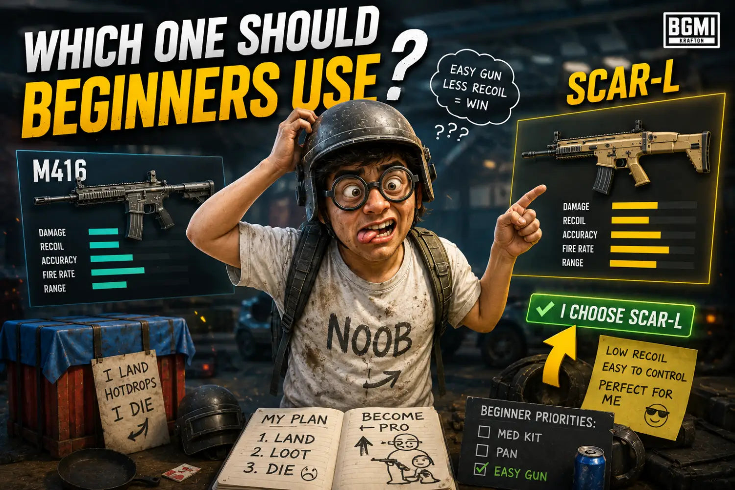 SCAR-L vs M416 in BGMI: Which Assault Rifle Is Better in 2026?