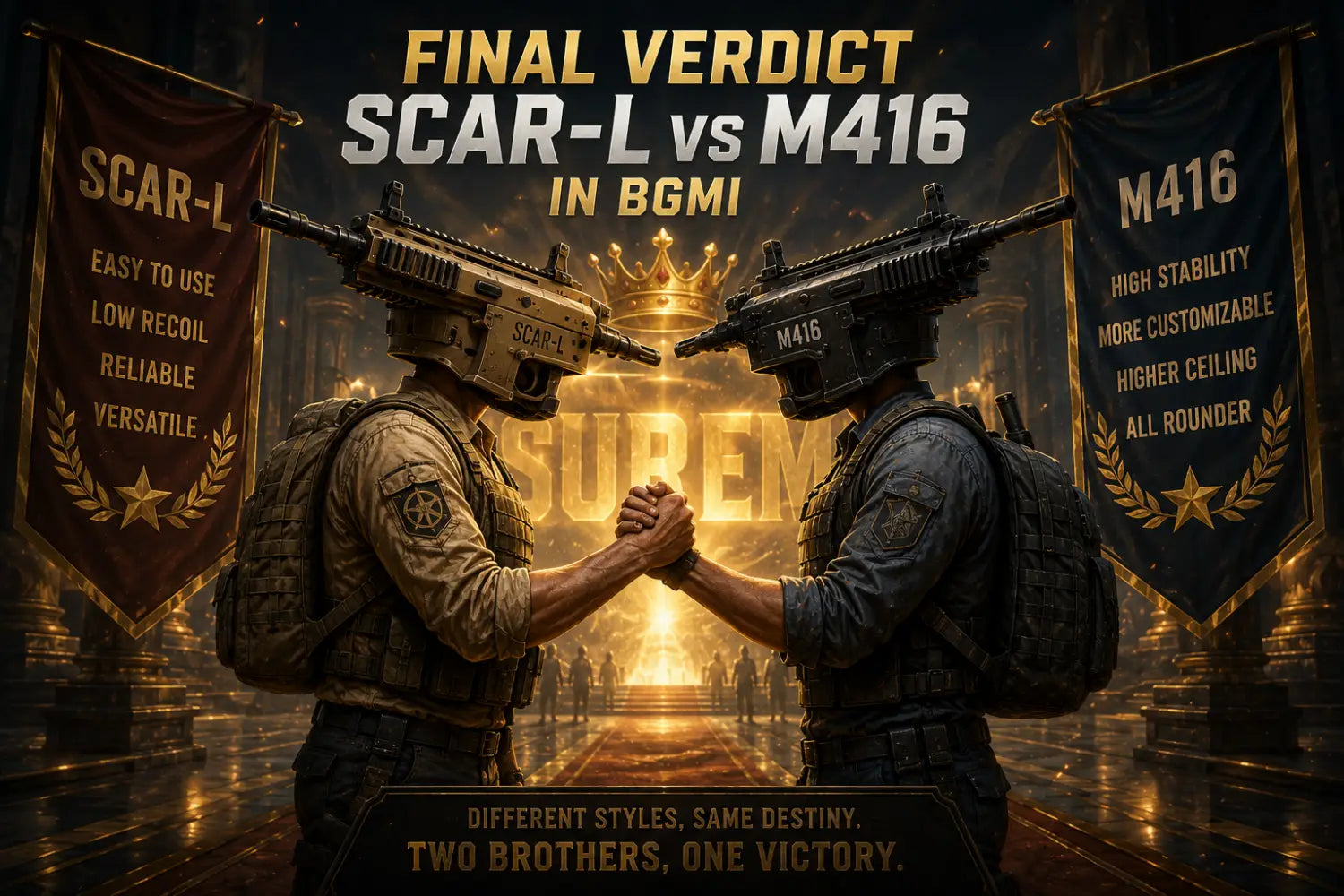 SCAR-L vs M416 in BGMI: Which Assault Rifle Is Better in 2026?