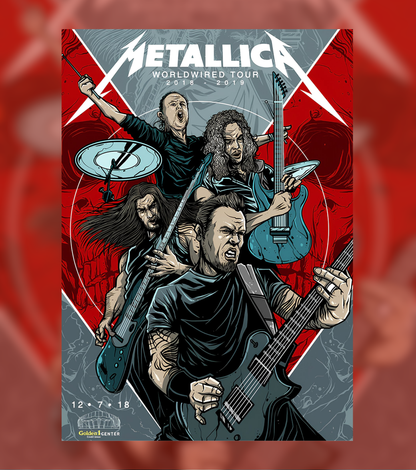 Metallica WorldWired Tour Poster