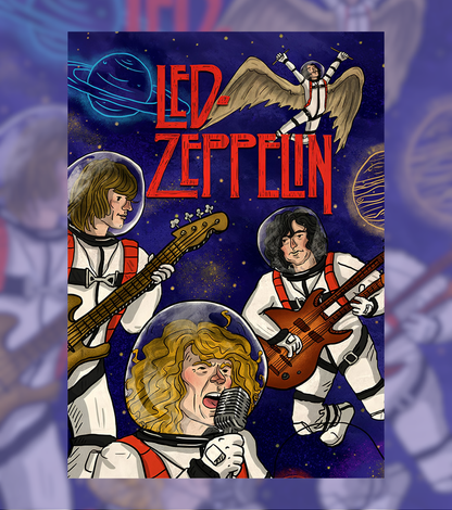Led Zeppelin Space Jam Poster