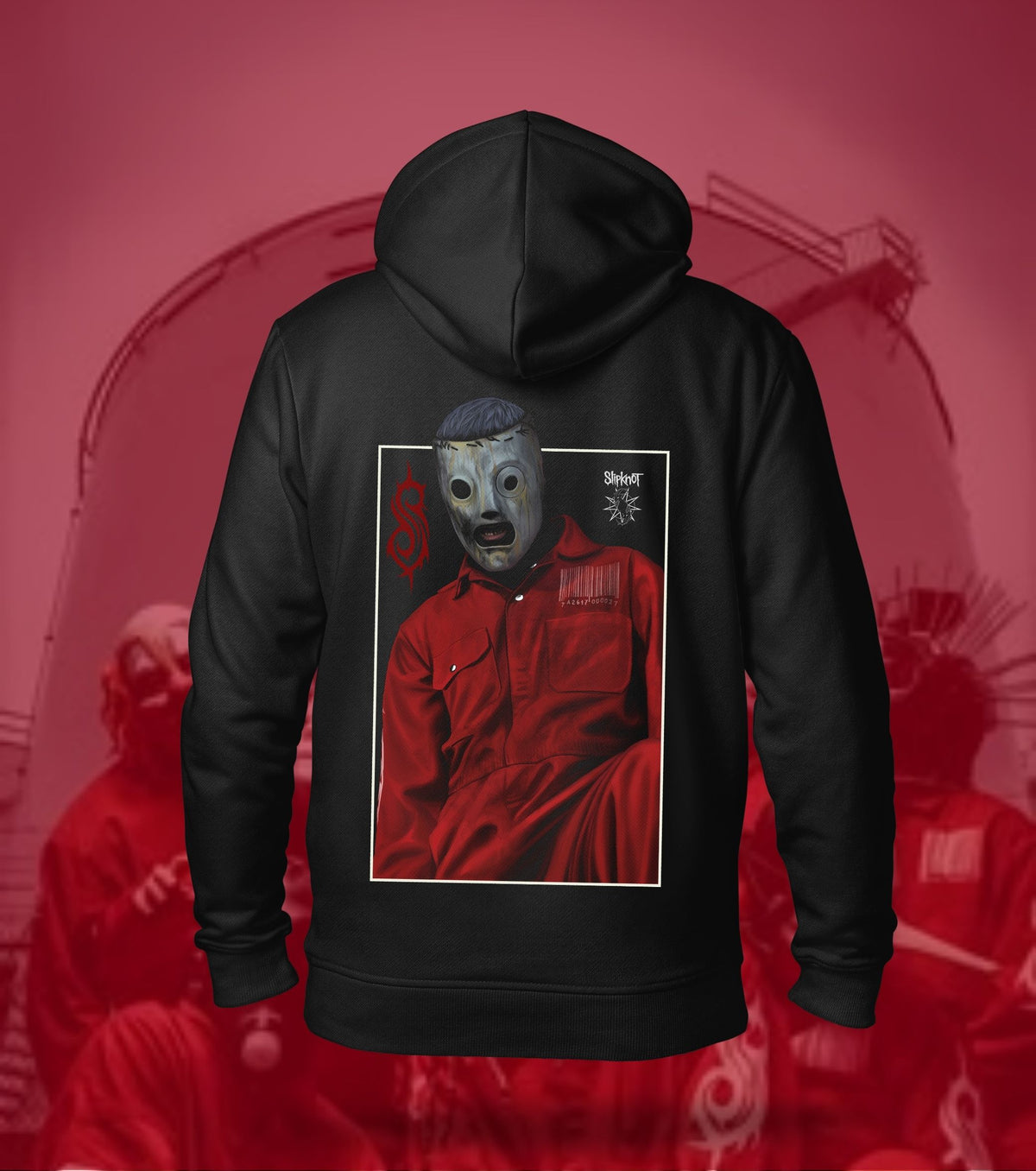 Slipknot Masked Figure Portrait hoodie image 1