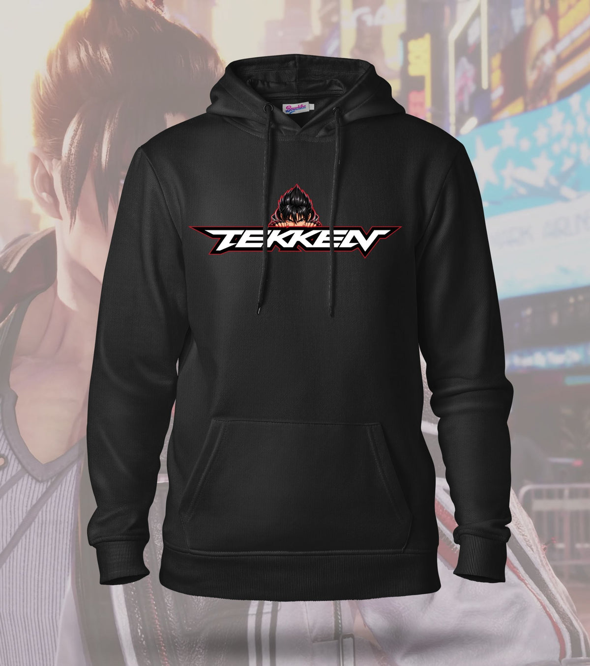Tekken Jin Kazama Back Print Hoodie – Heavyweight 300 GSM Cotton