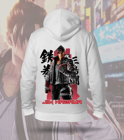 Tekken Jin Kazama Back Print Hoodie – Heavyweight 300 GSM Cotton