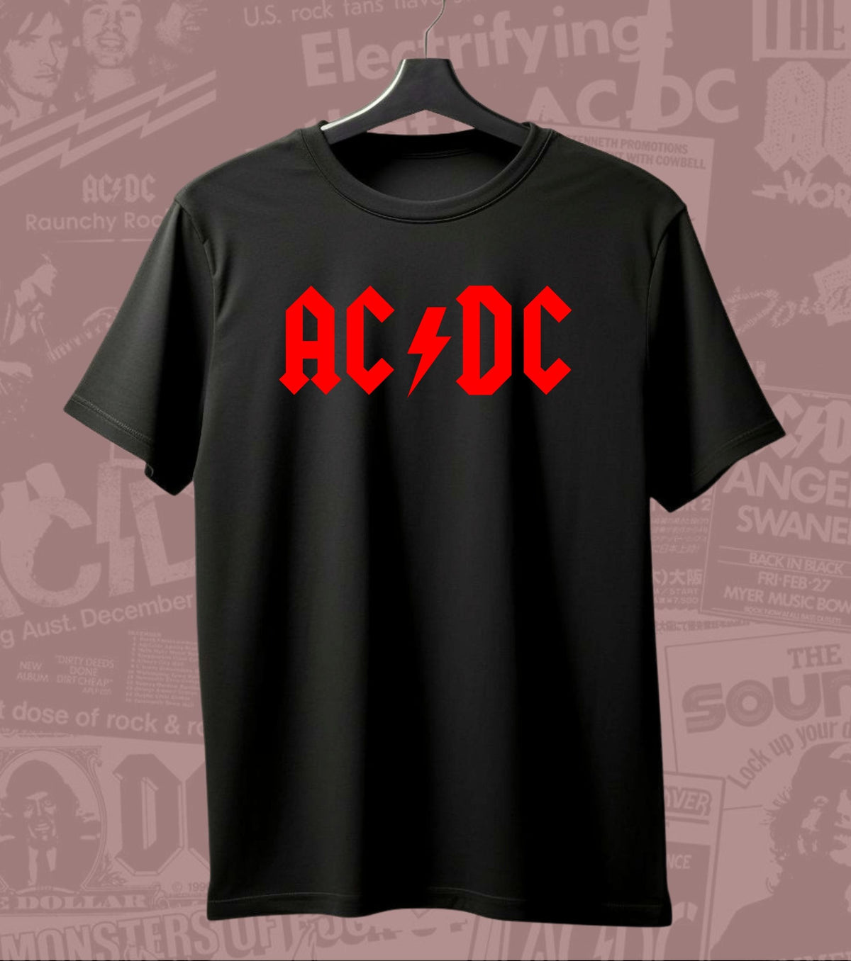 AC/DC Highway to Hell Flame Graphic Regular T-Shirt