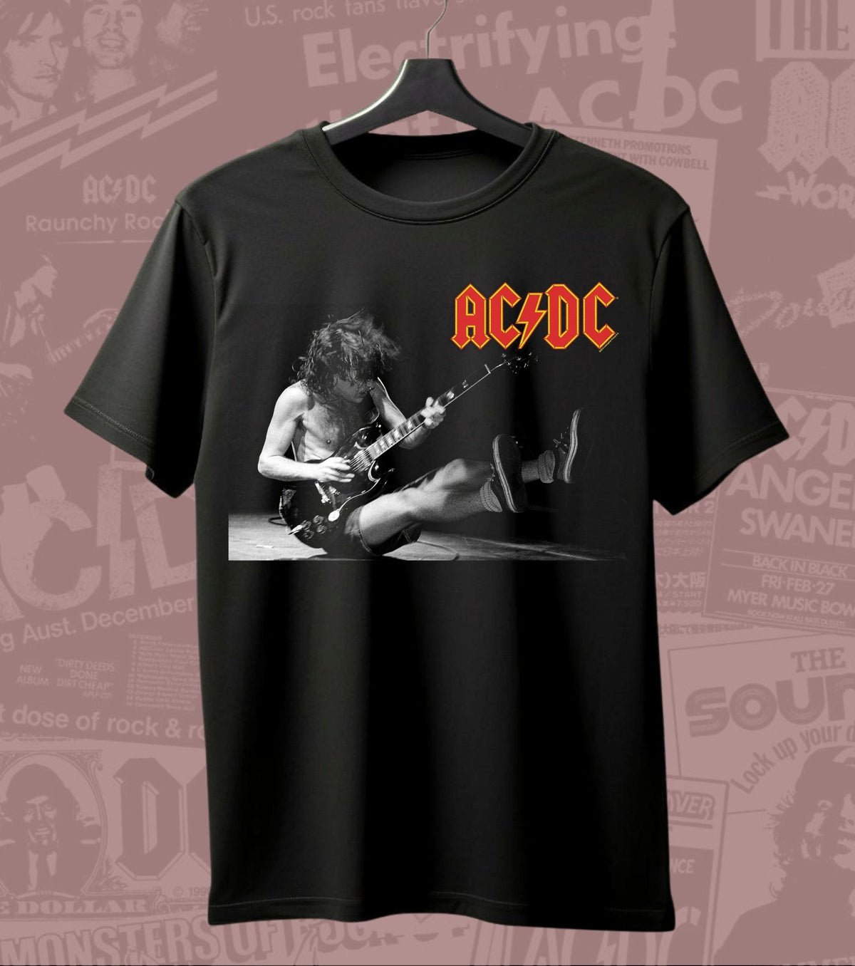 AC/DC Live Guitarist Graphic Regular T-Shirt