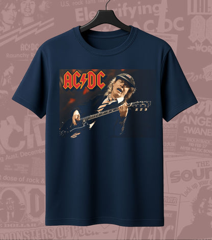 AC/DC Guitarist Portrait Graphic Regular T-Shirt