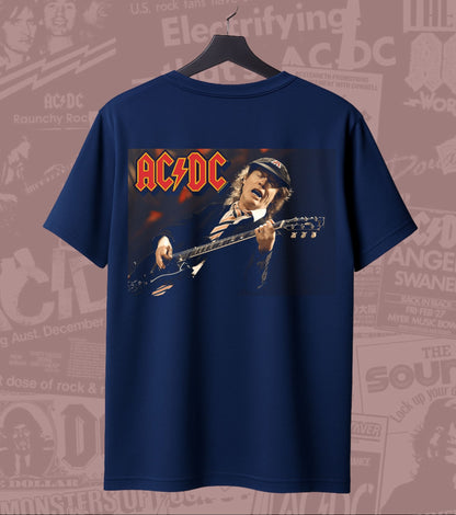 AC/DC Guitarist Portrait Graphic Regular T-Shirt