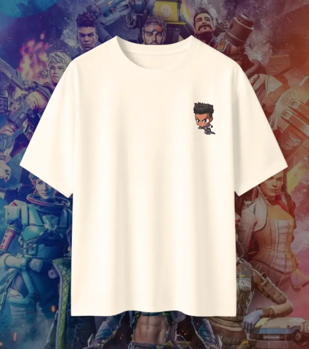 Apex Legends Bloodhound Hunter Oversized T-Shirt for Men & Women | 240 GSM Premium Cotton Gaming Graphic Tee | Gamer
