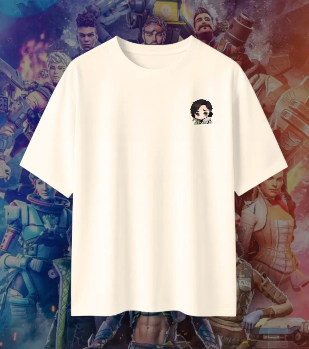 Apex Legends Bloodhound Oversized T-Shirt for Men & Women | 240 GSM Premium Cotton Gaming Graphic Tee | Anime Aesthetic