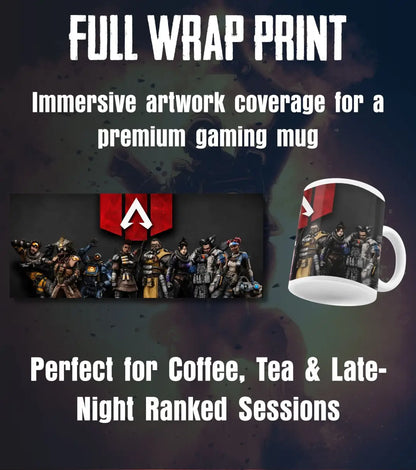 Apex Legends Ceramic Gaming Mug | Premium Coffee Mug for Gamers | White & Black - Mug