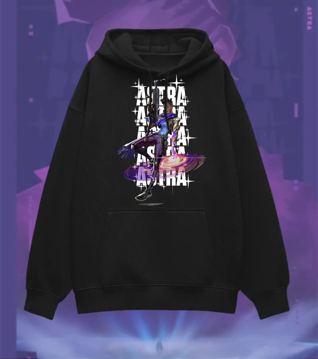 Astra – Cosmic Vision Valorant Oversized Hoodie | Layer Up in Style - Valorant