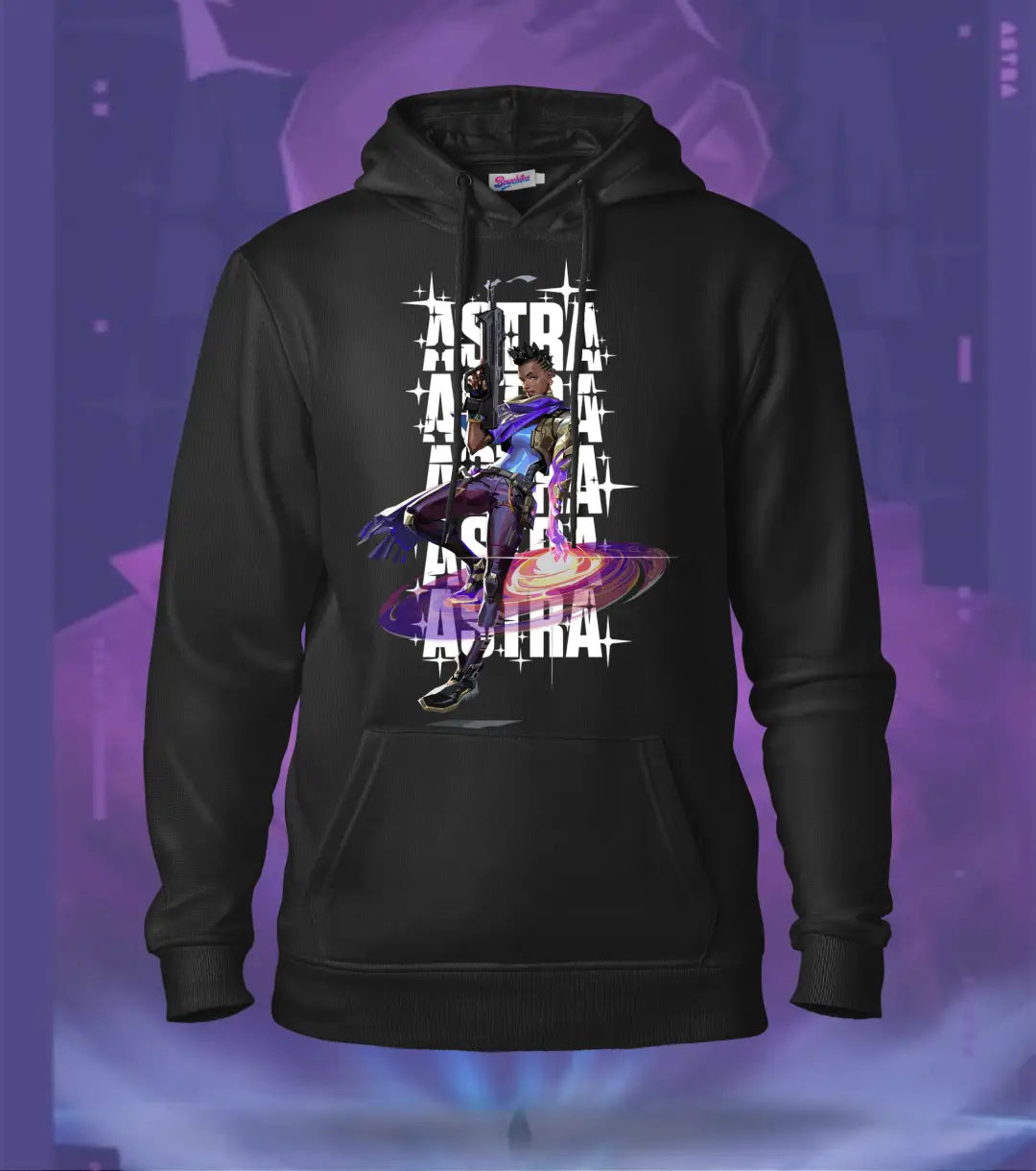 Astra | Valorant – Cosmic Vision Regular Hoodie - Black / S - Valorant