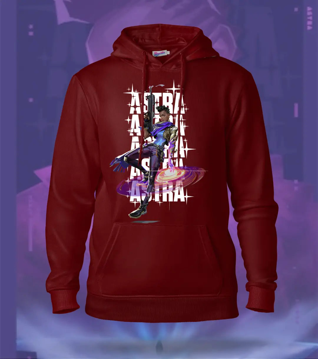Astra | Valorant – Cosmic Vision Regular Hoodie - Maroon / S - Valorant