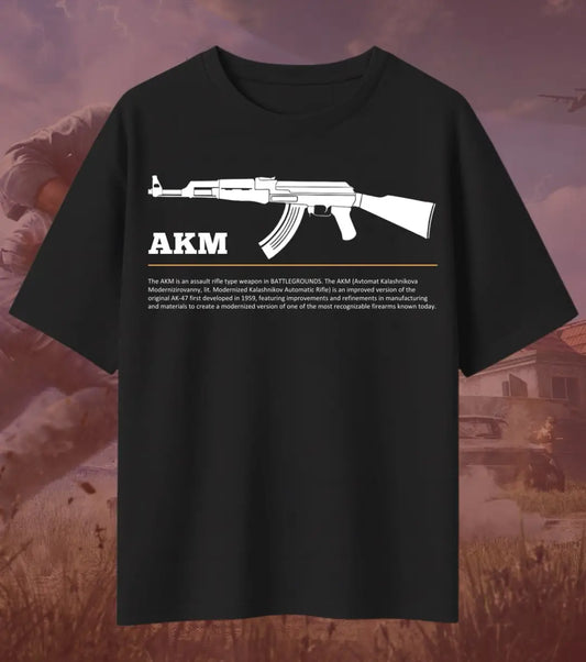 BGMI AKM Oversized T-Shirt – Hard-Hitting AR Streetwear | 240 GSM Heavyweight Gamer Tee - Valorant