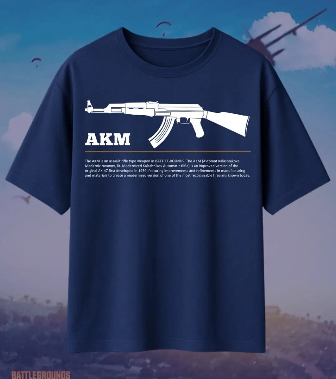 BGMI AKM Oversized T-Shirt – Hard-Hitting AR Streetwear | 240 GSM Heavyweight Gamer Tee - Valorant