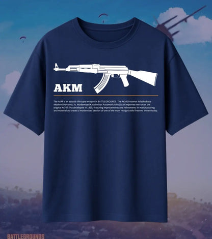 BGMI AKM Oversized T-Shirt – Hard-Hitting AR Streetwear | 240 GSM Heavyweight Gamer Tee - Valorant