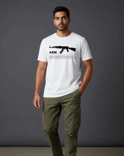 BGMI AKM Oversized T-Shirt – Hard-Hitting AR Streetwear | 240 GSM Heavyweight Gamer Tee - White / XS / 180GSM - Valorant
