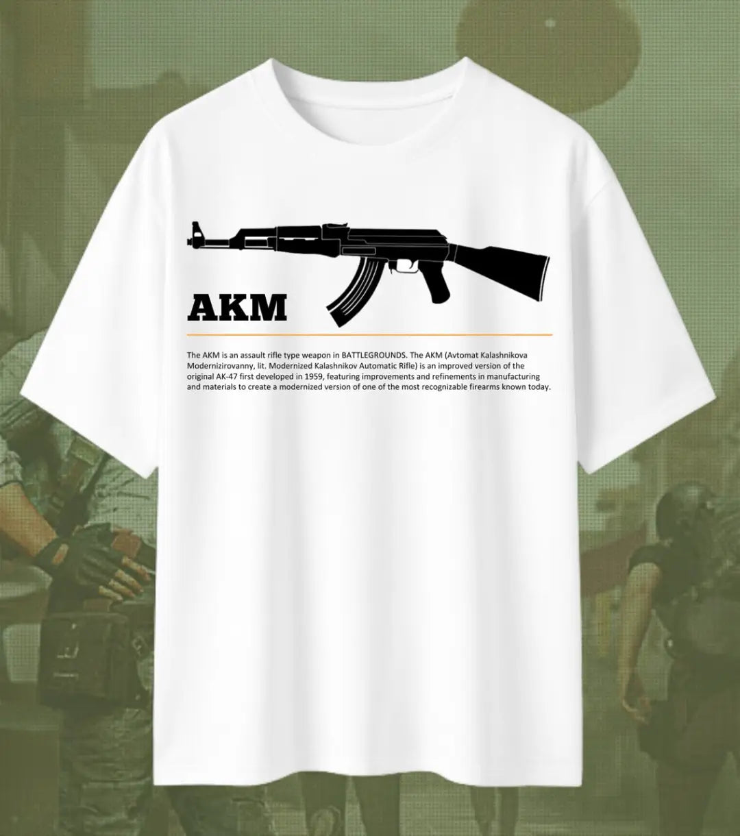 BGMI AKM Oversized T-Shirt – Hard-Hitting AR Streetwear | 240 GSM Heavyweight Gamer Tee - Valorant