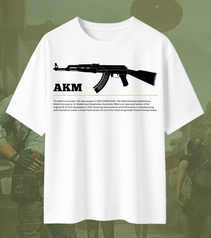 BGMI AKM Oversized T-Shirt – Hard-Hitting AR Streetwear | 240 GSM Heavyweight Gamer Tee - Valorant