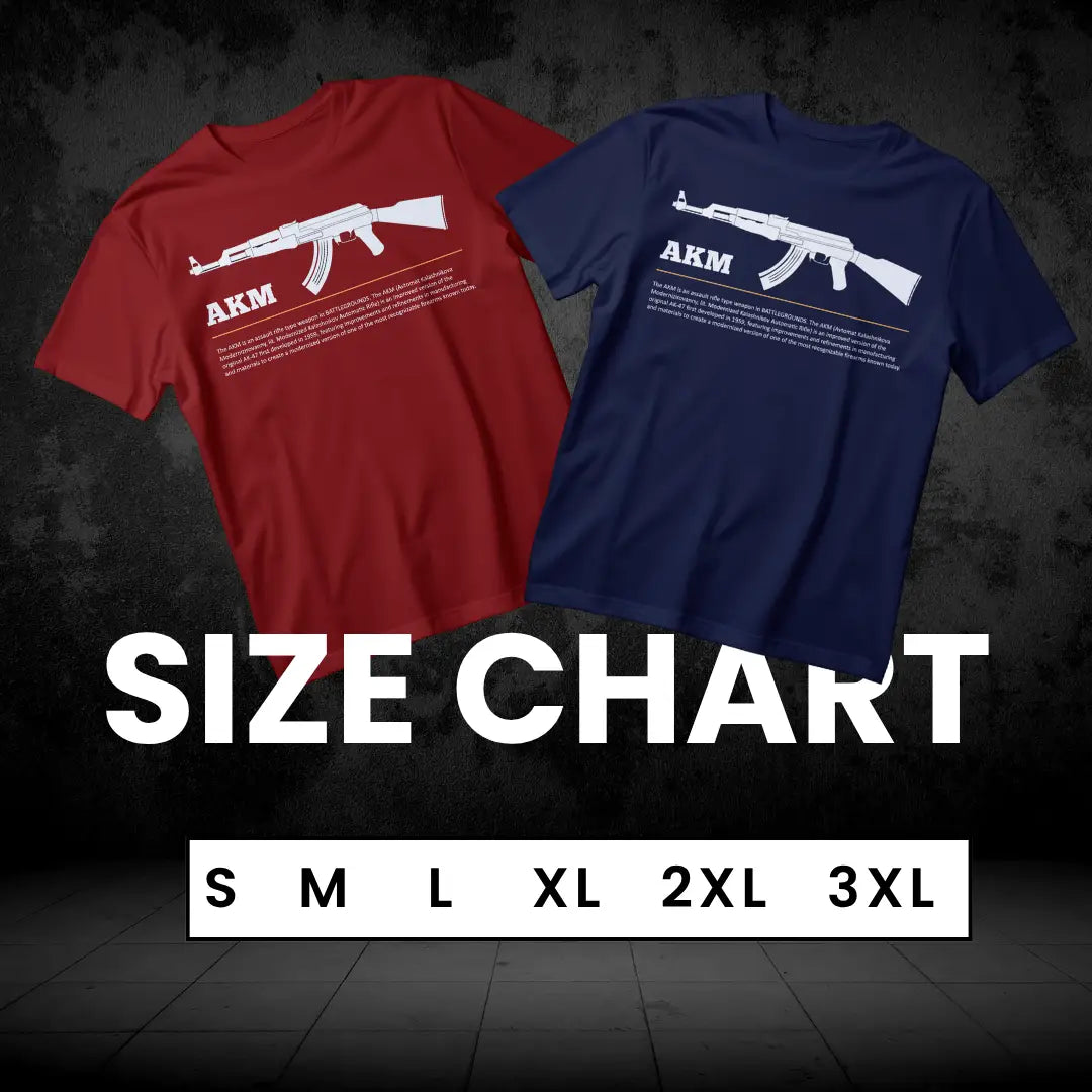 BGMI AKM T-Shirt | PUBG Assault Rifle Tee - BGMI/PUBG